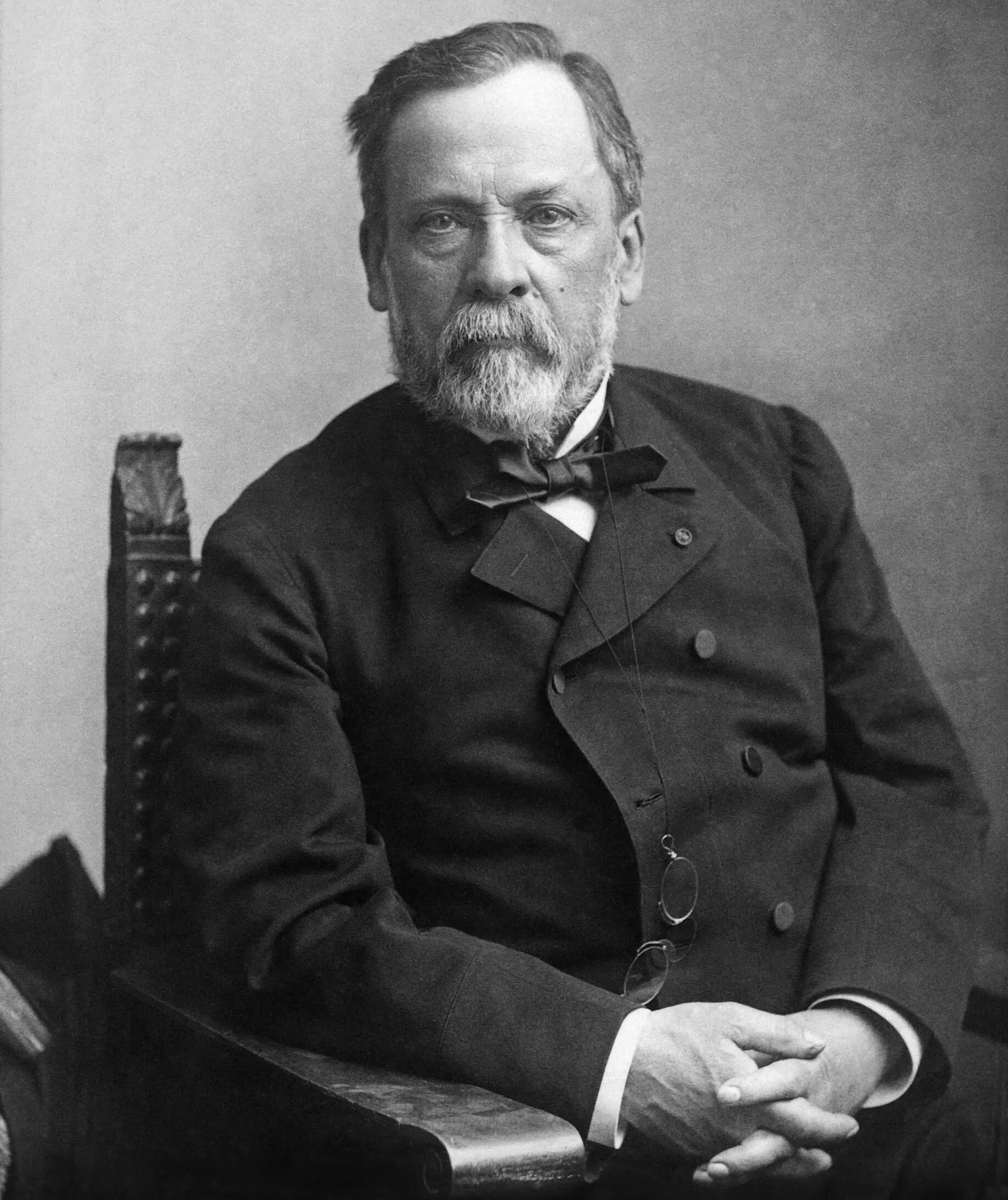 Louis Pasteur photographié par Nadar en 1886. Tirage ancien numérisé retouché d'une photo représentant Louis Pasteur (1822-1895) faite par Nadar, en 1886.